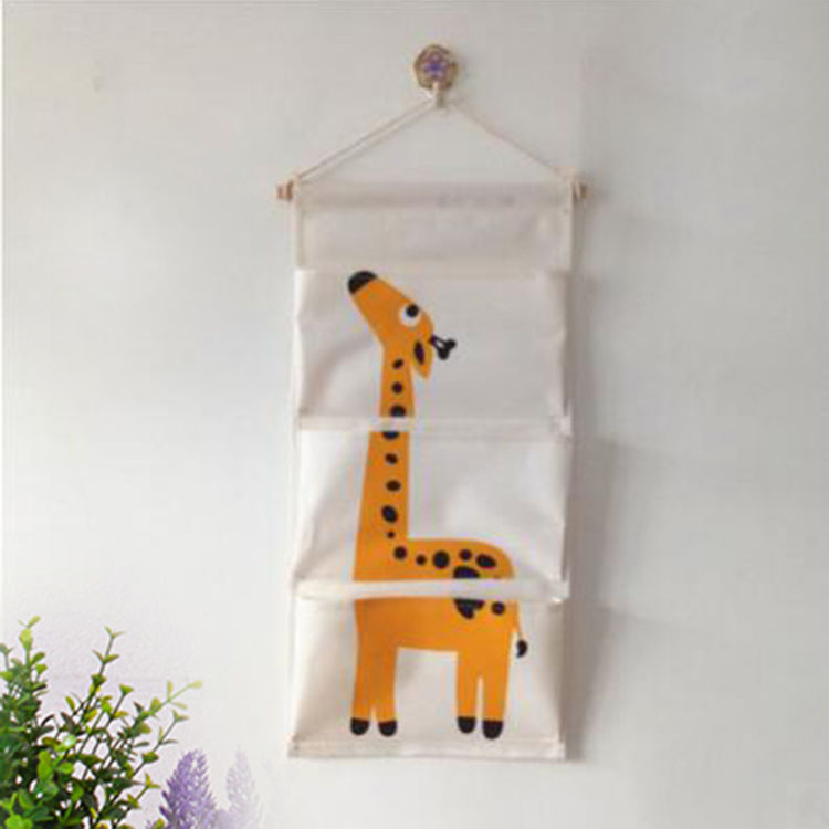 P cotton and linen storage bag