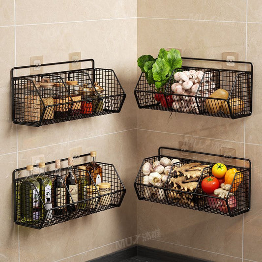 P wall-mounted storage rack
