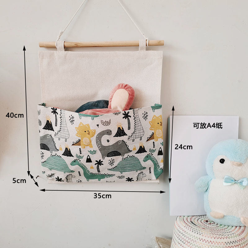 P cotton and linen storage bag