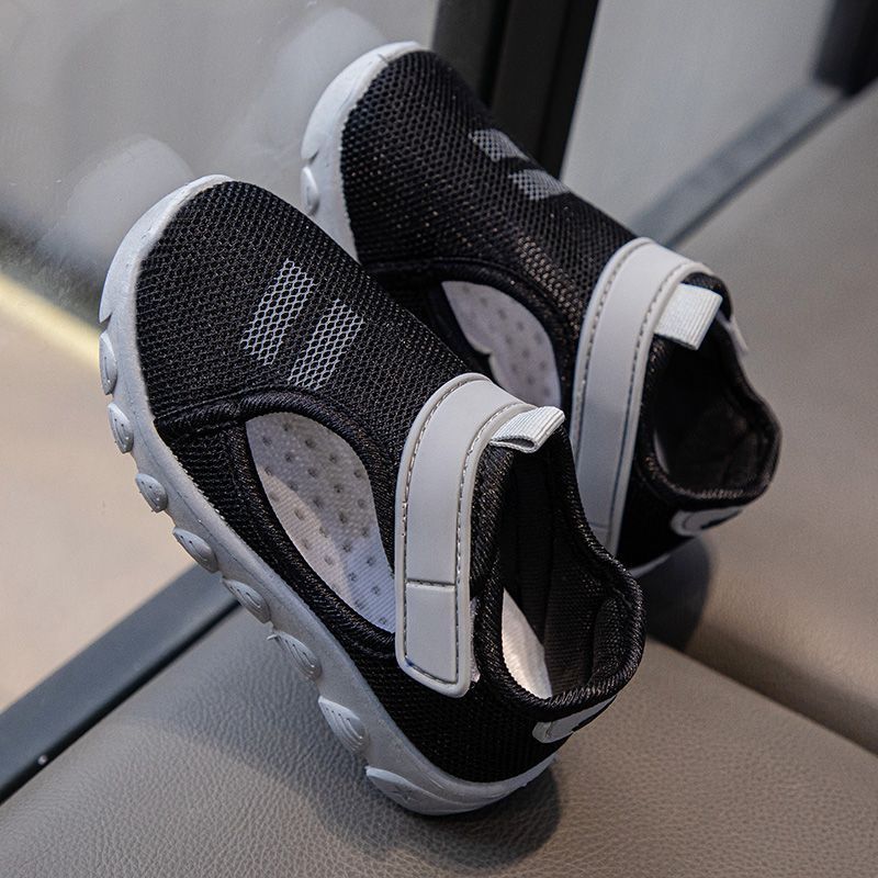 P children's net sandals summer new bag head soft sole casual shoes boys sports shoes primary school students baby sandals
