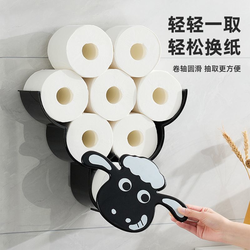 P Wall hanging tissue rack