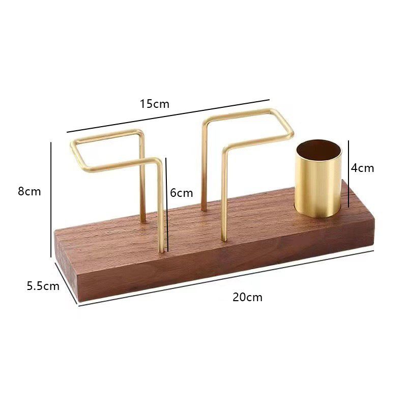 P stainless steel walnut tissue holder