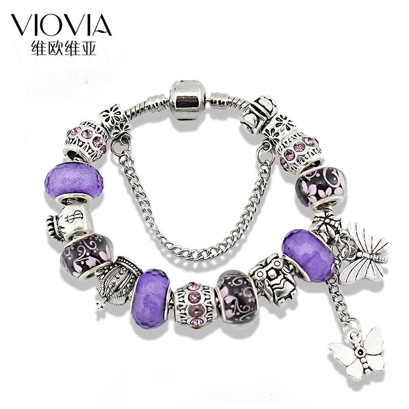 A bracelet butterfly tassel pendant bracelet
