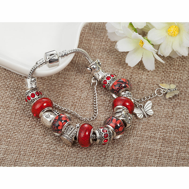 A bracelet butterfly tassel pendant bracelet