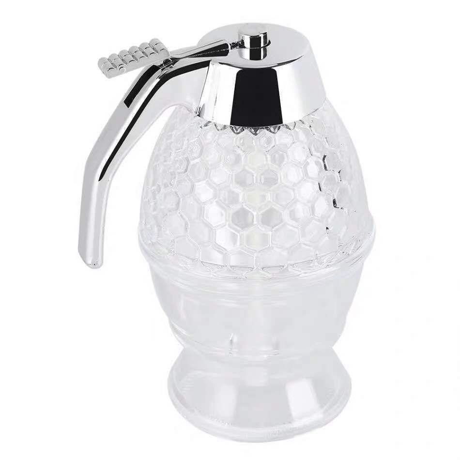 Honey bottle syrup juice dispenser acrylic honey syrup dispensing honey jar squeezer - Mixbatch