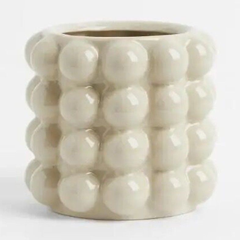 P ceramic flower pot ornament