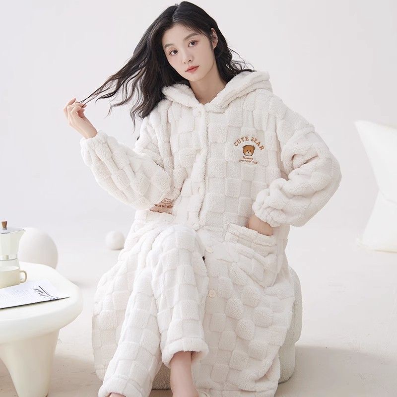 P winter plush pajama set