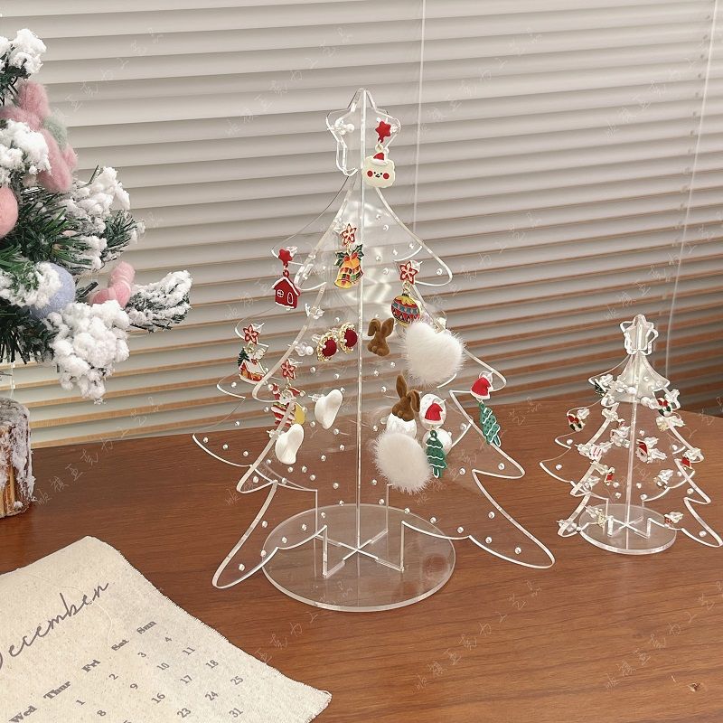 P Christmas tree acrylic jewelry storage