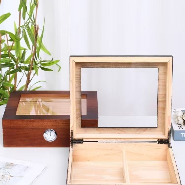 P Cigar Moisturizing Large Capacity Solid Wood Box