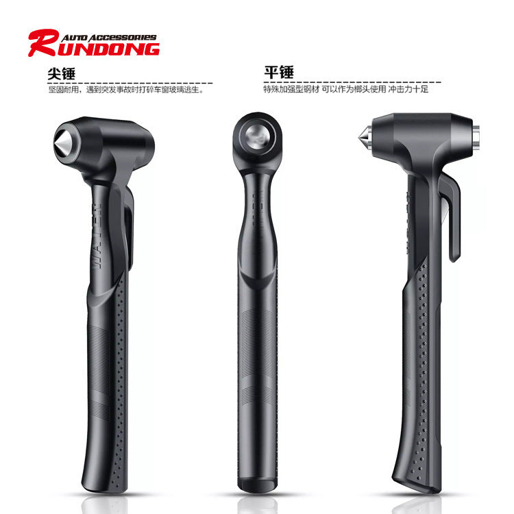 A metal safety hammer