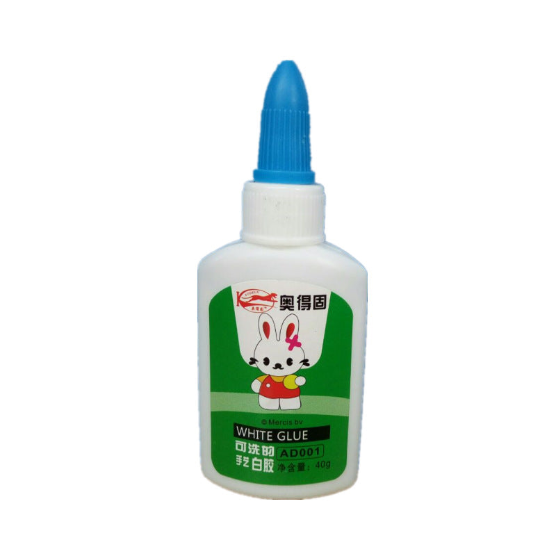 A student handmade white glue, environmentally friendly DIY small glue, washable white latex, sticker quick drying 40ML