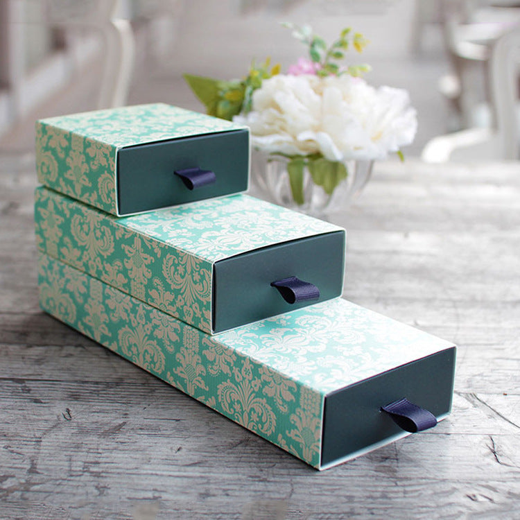 A Spot Classical Rectangle Chinese Tea Packaging Small Gift Box Drawer Wedding Candy Carton Wholesale Gift Box MOQ: 100PIECE - Mixbatch