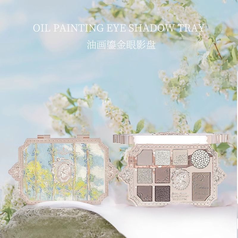 P eyeshadow disc makeup