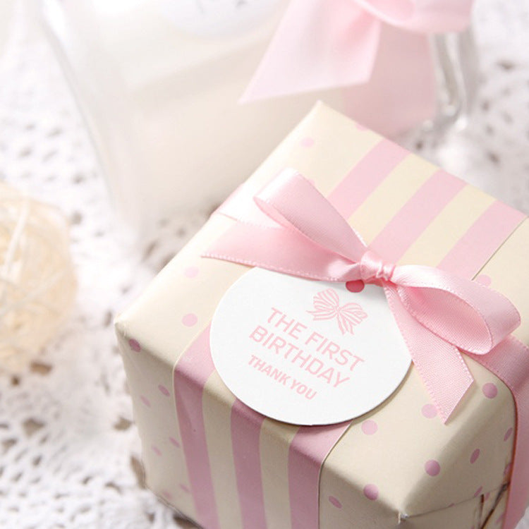 A gift box decoration pink webbing clothing accessories ribbon spot bouquet packaging bow ribbon 25 yards/roll MOQ: 50 ROLL - Mixbatch