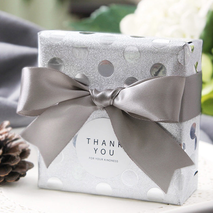 A gift box decorative gray webbing bouquet bow packaging spot clothing accessories ribbon ribbon 25 yards/roll MOQ: 50 ROLL - Mixbatch