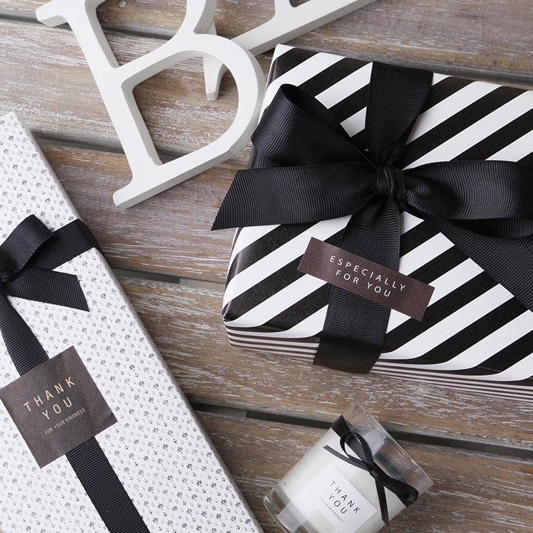 A gift box packaging decoration 25MM black threaded webbing clothing luggage accessories polyester threaded belt 25 yards/roll MOQ: 5O ROLL - Mixbatch