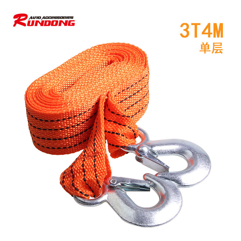 A fluorescent trailer rope