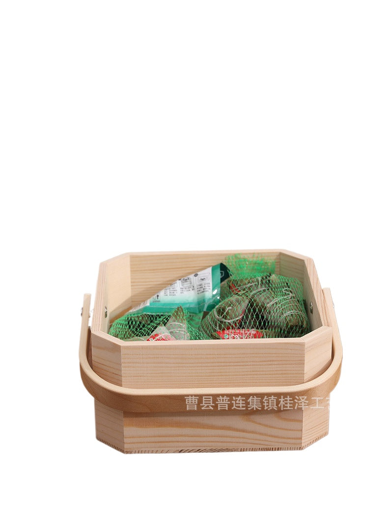A gift wooden box birthday party packaging