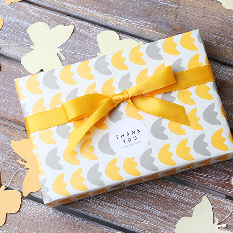 A Spot sale 10mm yellow silky rainbow belt polyester happy candy gift box packaging polyester silk webbing 23 meters/roll MOQ: 50 ROLL - Mixbatch