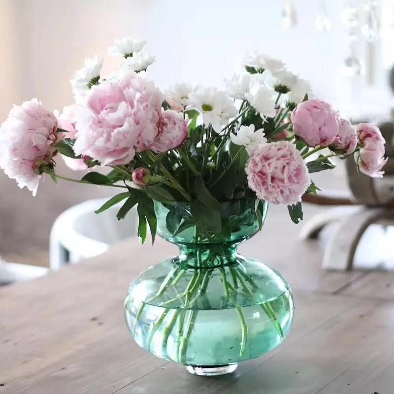 A hydroponic vase fish tank bag vase basket flower arrangement flower pot creative new basket vase