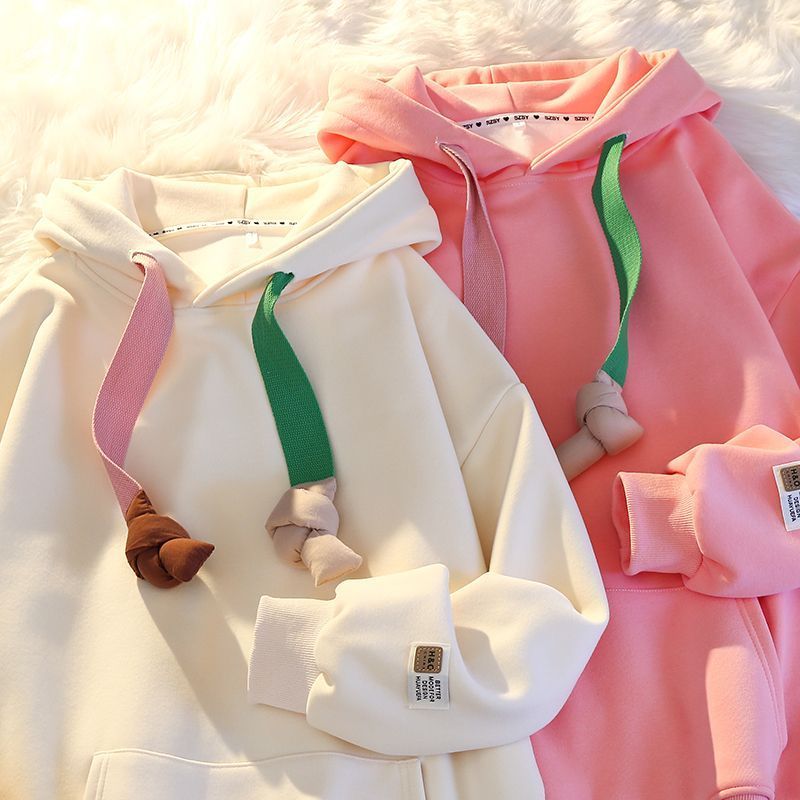 P new fashion lazy top age-reducing fleece thickened coat