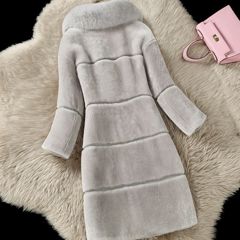 A faux fur jacket