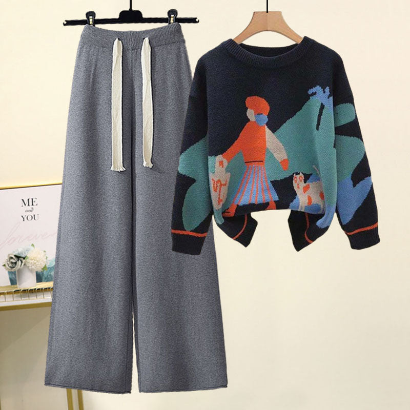 P Women's Knitted Suit