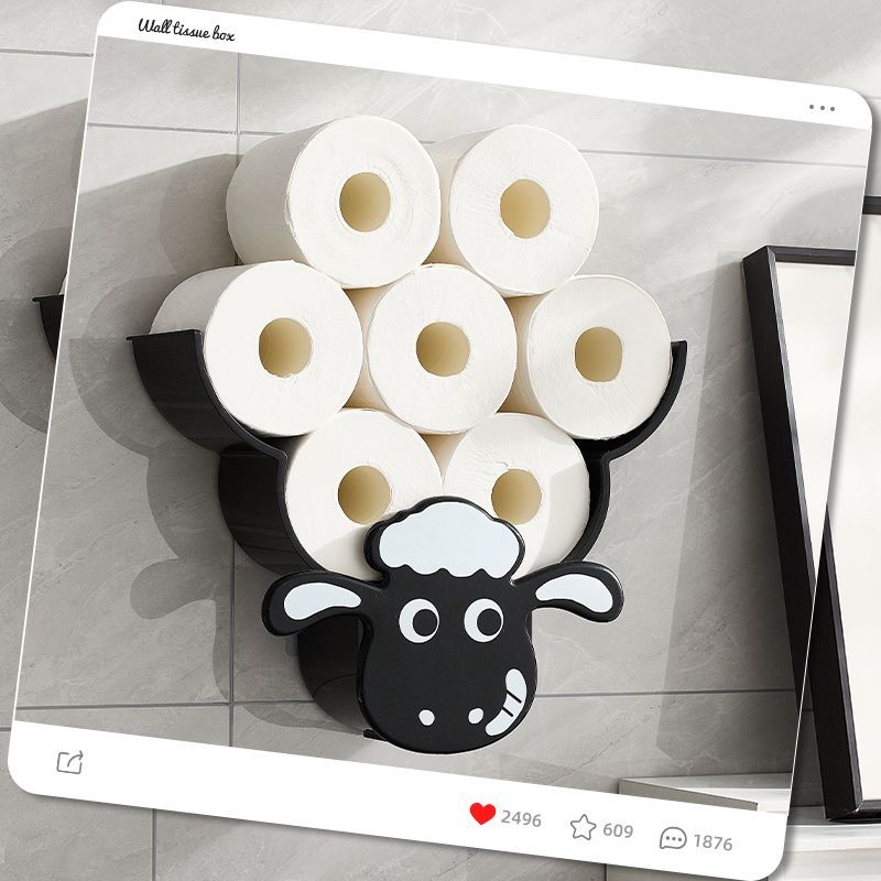P Wall hanging tissue rack