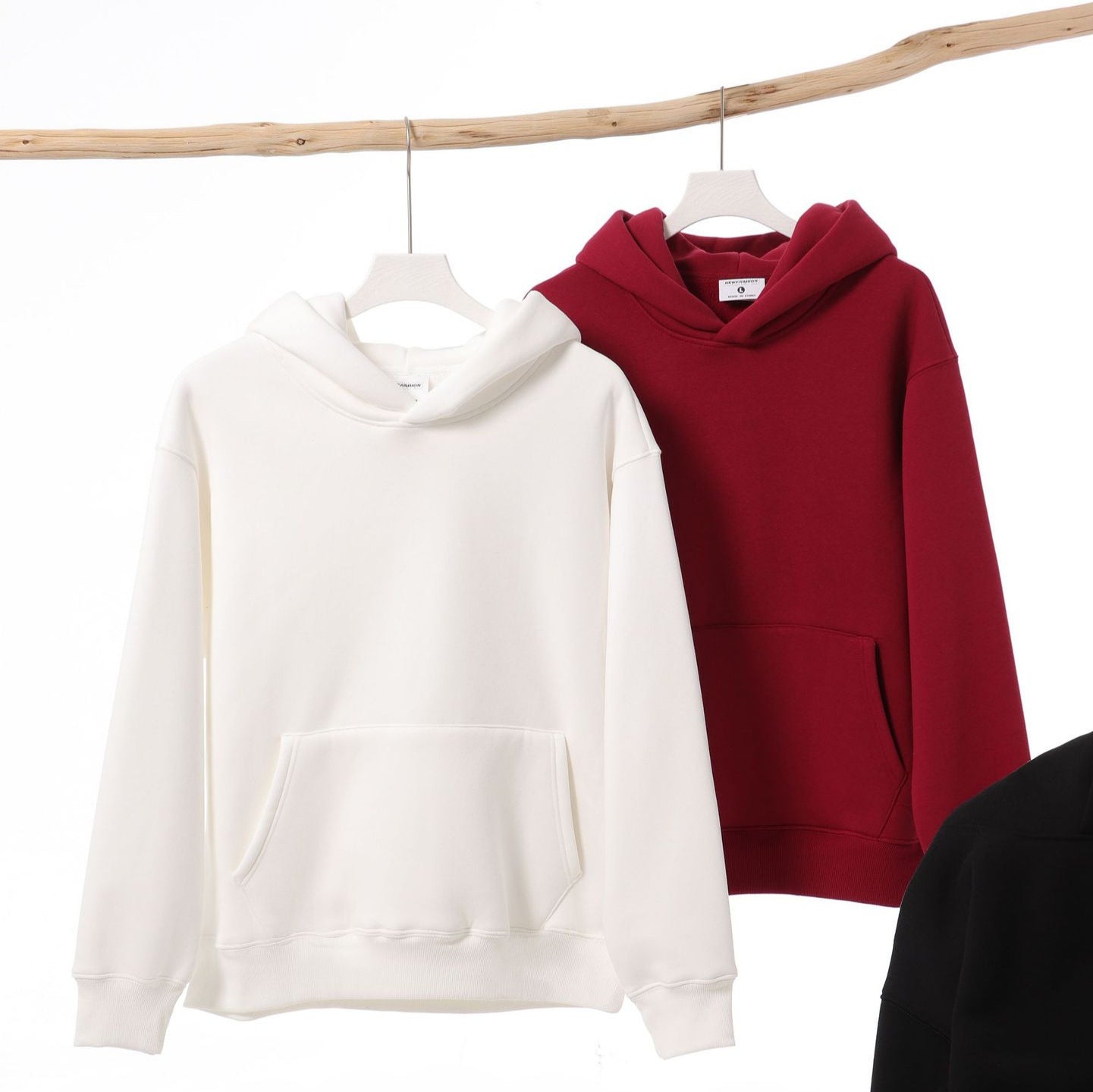 A hooded sweater
