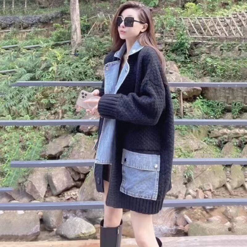 A sweater jacket