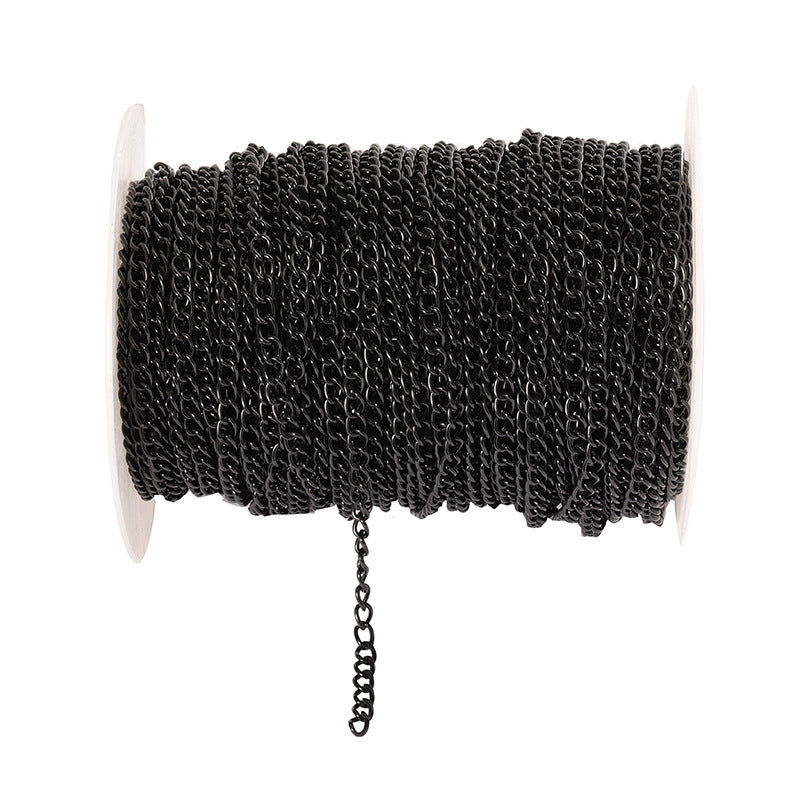 A DIY jewelry accessories, encrypted iron chain, necklace jewelry chain, hairpin tail chain, hair accessories fringed chain connecting chain