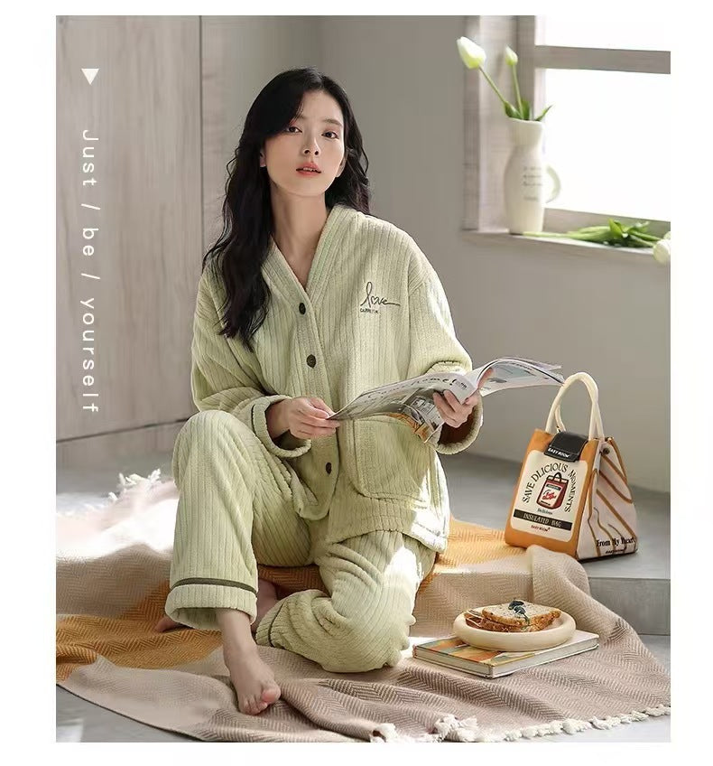 A thermal pajama set