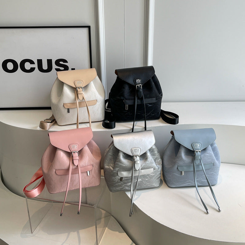 A niche fashion backpack woman