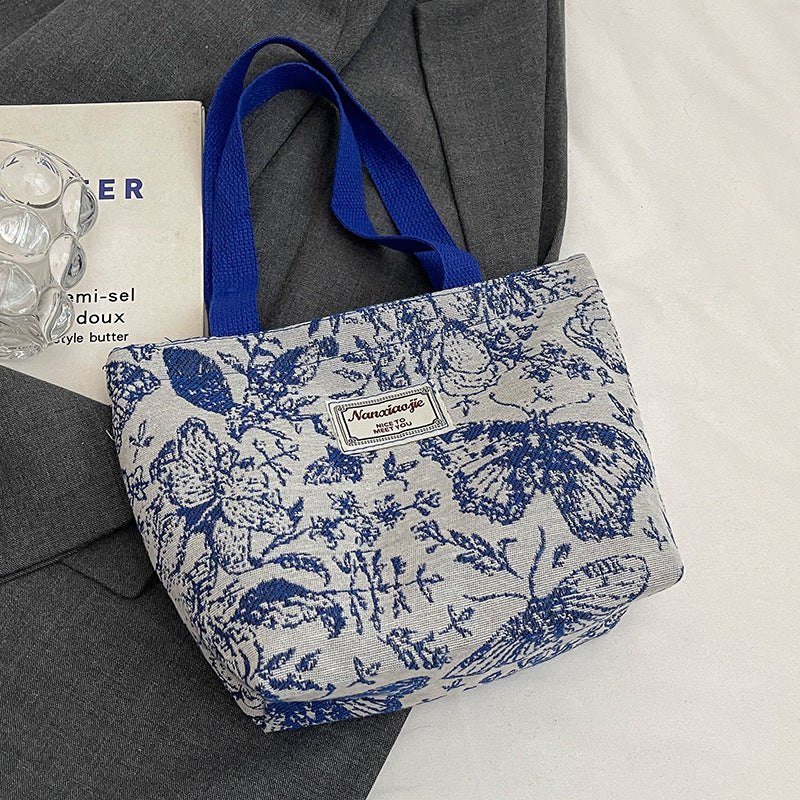 A new canvas bag women's ins versatile shopping commuter tote bag women's bag