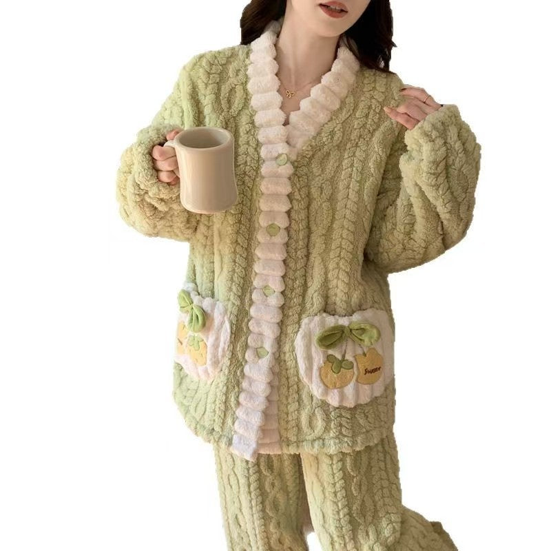 A thermal pajama set