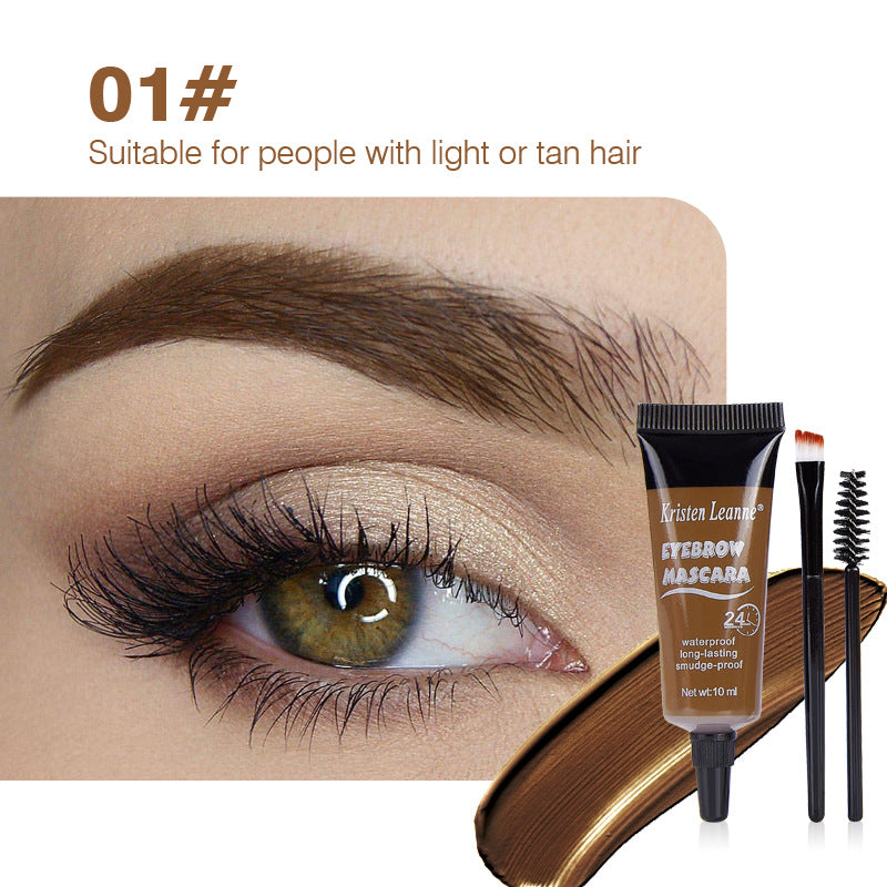 A eyebrow glue waterproof eyebrow dye cream