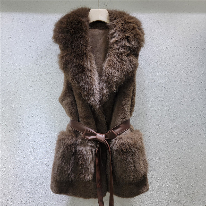 A warm plush vest