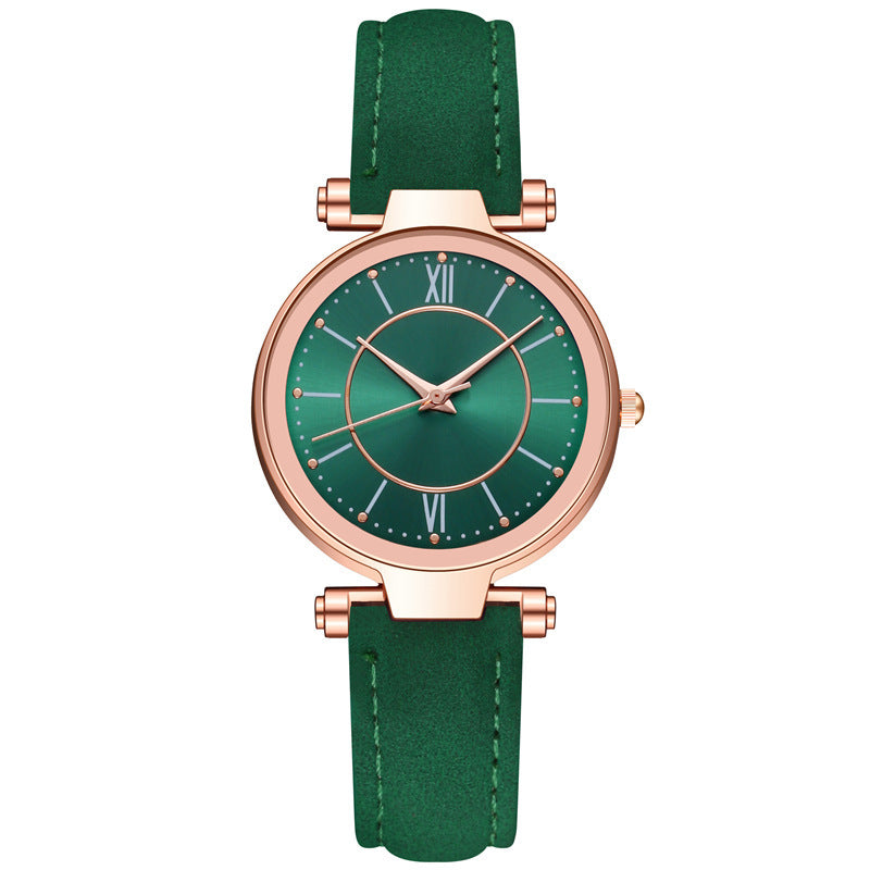 A Amazon wish new belt watch, women colorful face sun pattern quartz watch Women Watches - Mixbatch