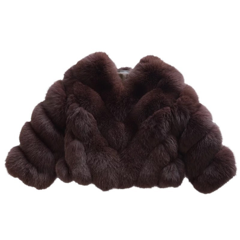 A faux fur jacket
