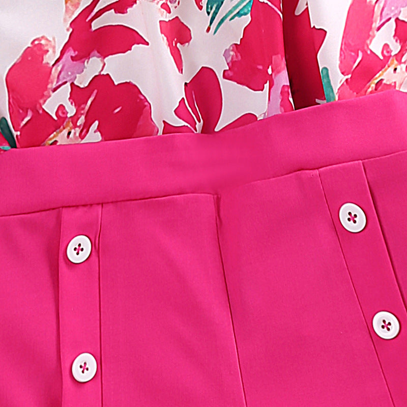A European and American girls' suits cross-border popular children's clothing