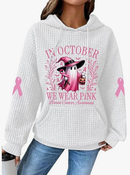 A printed sweater