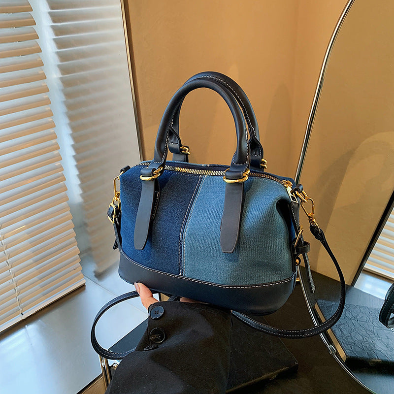 A denim bag shoulder bag messenger bag