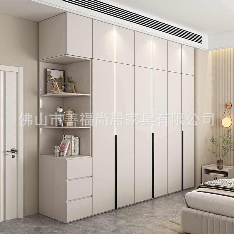 A European pine board wardrobe with melamine finish