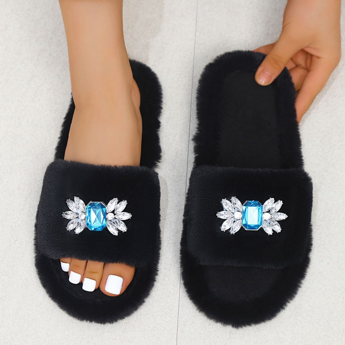 A plush slipper