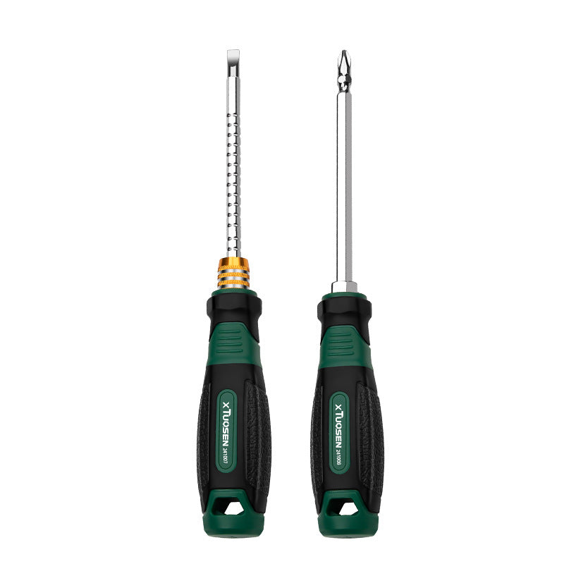 A Industrial grade dual-purpose two-in-one multi-functional household maintenance cross tool one-word cross telescopic screwdriver