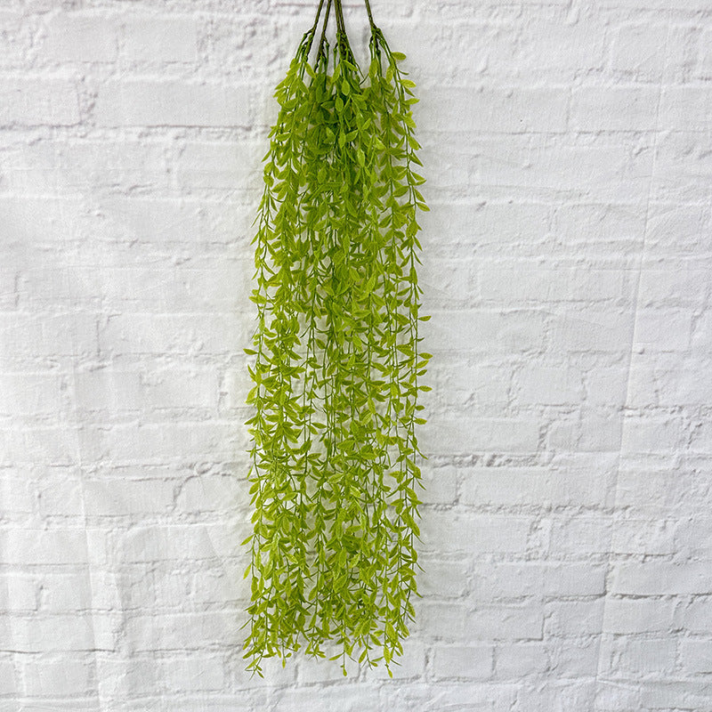 A large willow leaf new willow leaf simulation green plant wedding hall wall hanging home garden plant wall