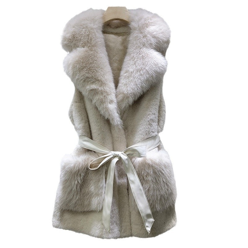A warm plush vest