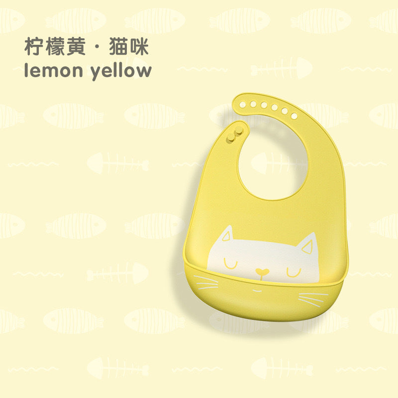 Baby silicone bibs, baby eating bibs, waterproof rice pockets,saliva napkins 0.08kg - Mixbatch