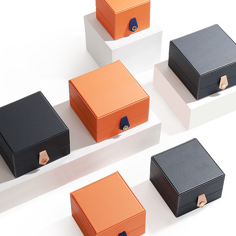 A PU leather jewelry box