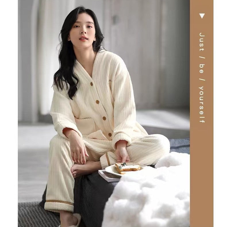 A thermal pajama set